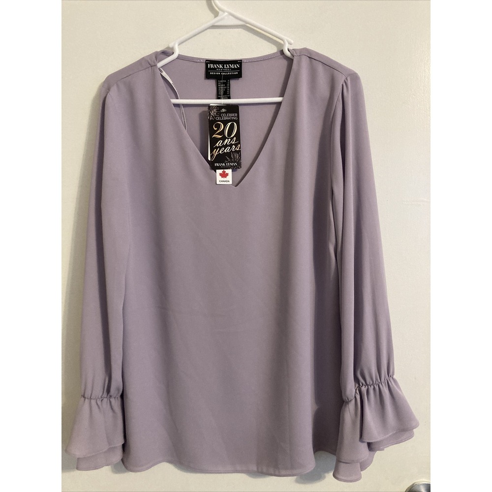 Frank Lyman Women's Blouse Size 8‎ Iris Top V Neck Layered 226327 #937